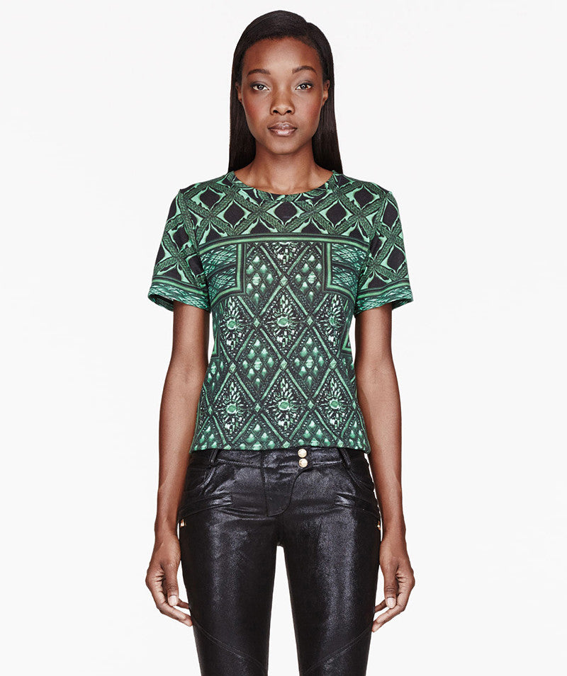 Green Printed T-Shirt
