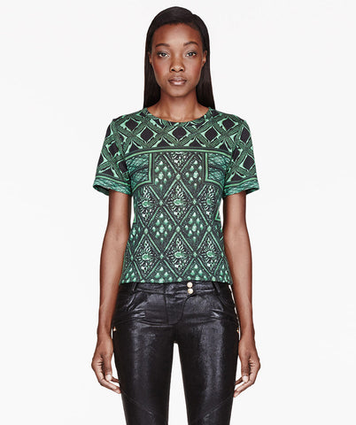 Green Printed T-Shirt